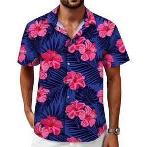Men's Hawaiian Shirt‎ Tropical Casual Summer Button Down Short Sleeve  T-Shirts